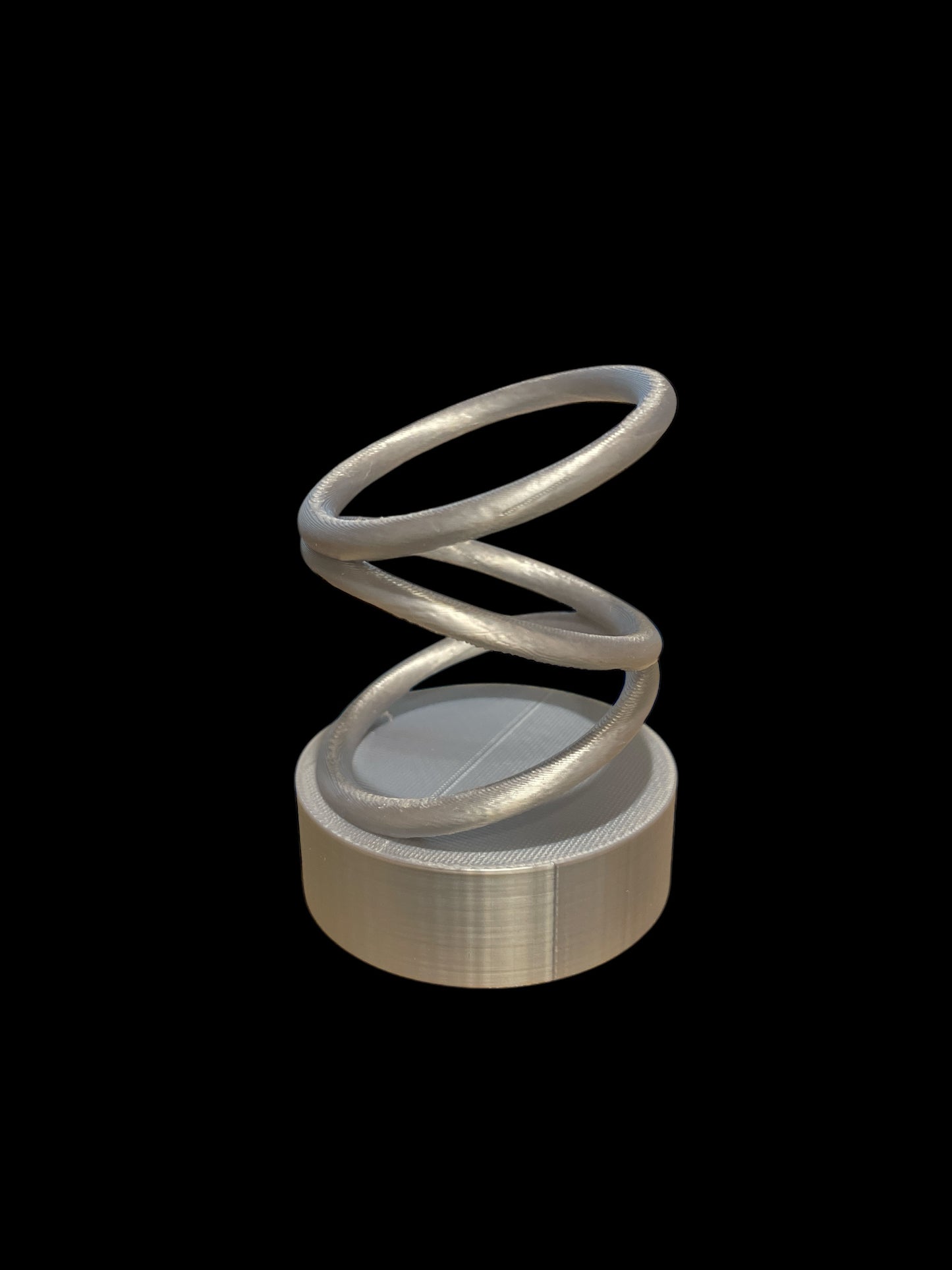 Rotating rings vinyl charm record accessory